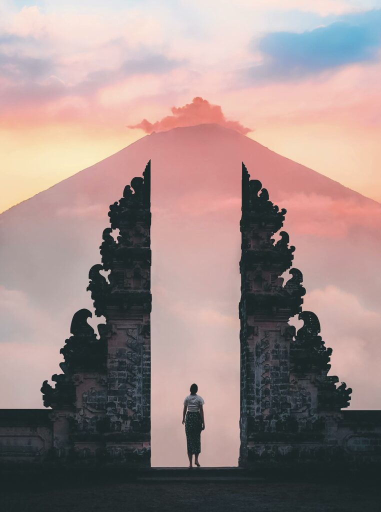 a girl exploring the magic of Bali, Indonesia